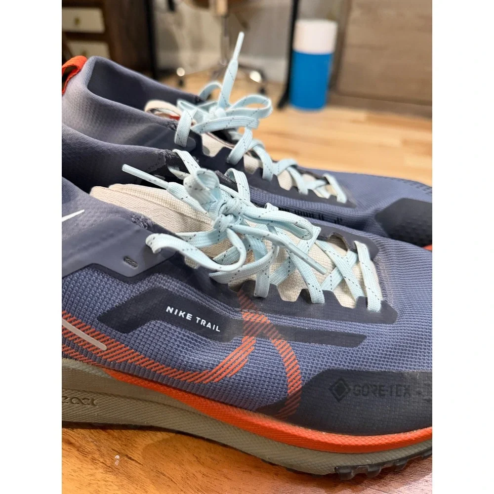 Nike Pegasus Trail 4 GORE-TEX Mens Running Shoes Blue Orange DJ7926-002
